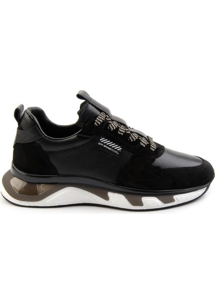 Siyah Leather Erkek Sneaker E01347071802