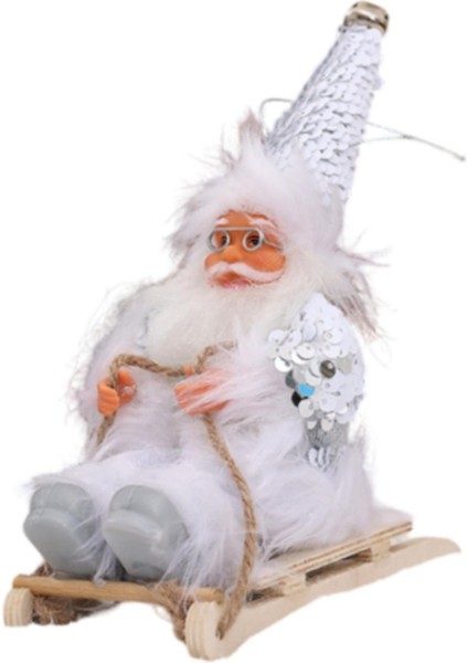Noel Baba Bebek Ev Yenilik Noel Süsleri Iç Mekan Şenlikli Heykel Masa Beyaz (Yurt Dışından) fiyatları