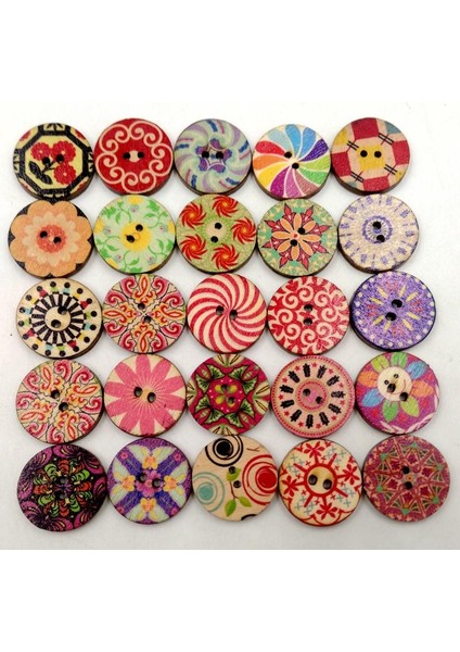 100X Ahşap Düğme Ş Sanatları Karalama Defteri Süsleme Çok (Yurt Dışından) modelleri