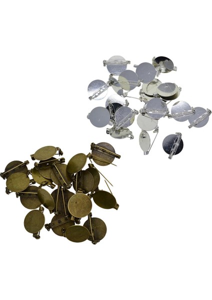 20 Yuvarlak Düğün Broş Örme Takım Sopa 20 , , 20MM (Yurt Dışından)