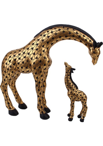 Anne ve Çocuk Zürafalar Heykel Heykeli Dolaplar Için Raf Dekorasyonu B (Yurt Dışından) indirimleri