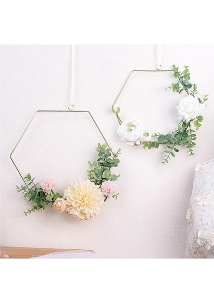 Altın Metal Çelenk Makrome Craft Halkalar 10CM (Yurt Dışından) indirimleri