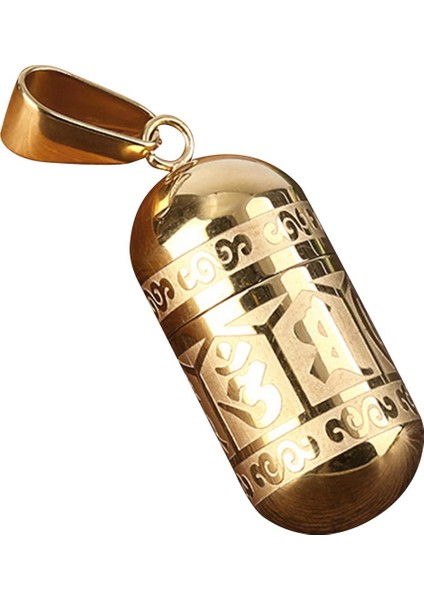 Urn Kolye Kazınmış Açılabilir Icı Parfüm Şişıı Charm Altın (Yurt Dışından)