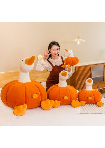 Balkabağı Ördek Peluş Oyuncak Bebek Yastık Bebek Tatil Hediyesi (Yurt Dışından)