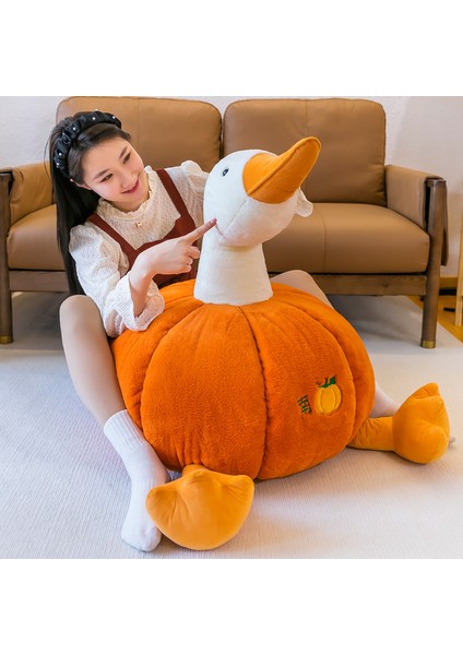 Balkabağı Ördek Peluş Oyuncak Bebek Yastık Bebek Tatil Hediyesi (Yurt Dışından)