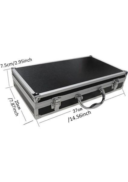 Taşıma Çantası Mikrofon Kutusu Darbeye Dayanıklı Süngerli 36.5CMX20CMX7.3CM (Yurt Dışından)