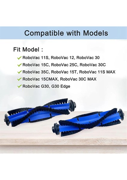 Eufy Robovac 11S 15T 30 30C 15C 12 25C 35C 11SMAX 15CMAX 30C Max G20 G30 Vakum Parçaları Için Yedek Rulo Fırça (Yurt Dışından) fiyatları