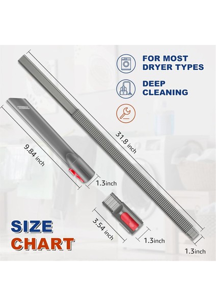 Dyson V7 V8 V10 V11 V12 V15 Vakum Aparatı Için Kurutma Makinesi Havalandırma Temizleme Seti ve Dar Alan Temizleme Aparatı Derin Tüyleri Giderir Adaptörü (Yurt Dışından) fırsatları