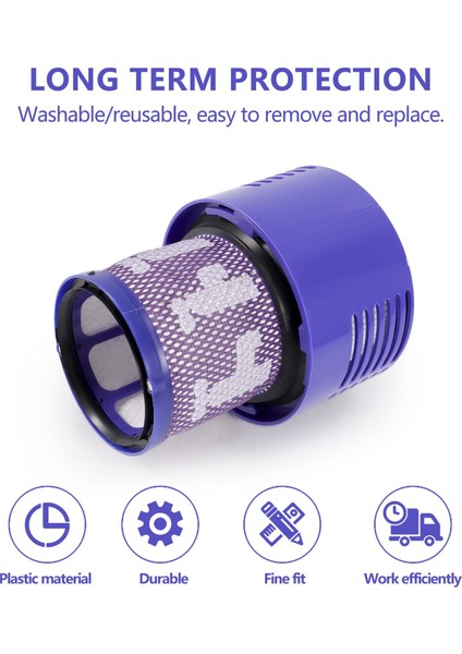 Dyson V10 SV12 Cyclone Animal Absolute Total Clean Elektrikli Süpürge Için Yıkanabilir Filtre Ünitesi (Yurt Dışından) modelleri