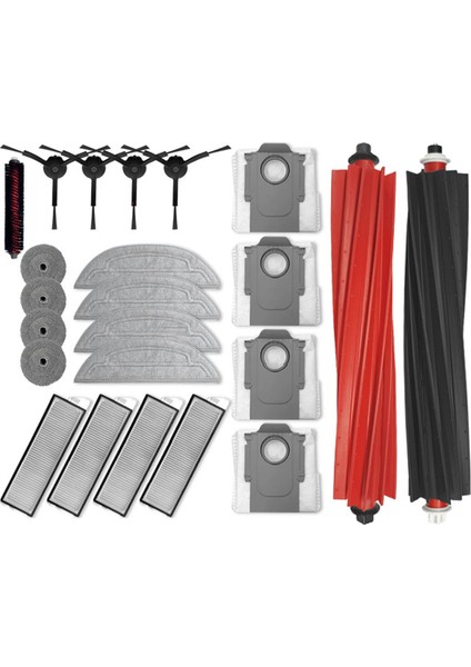 Roborock S8 Max V Ultra G20S Robot Süpürge Aksesuarları Mop Choth Süpürge Torbaları Filtre Değiştirilebilir Parçalar (Yurt Dışından)