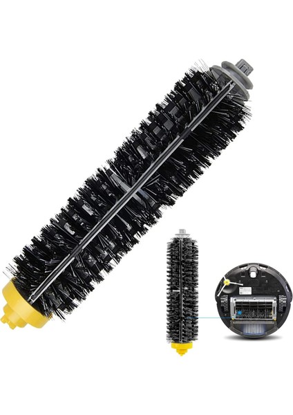 Irobot Roomba 600 ve 700 Serisi Için 3 Set Yedek Kıl ve Esnek Çırpıcı Fırça 614 618 630 635 640 645 650 652 (Yurt Dışından) fırsatları