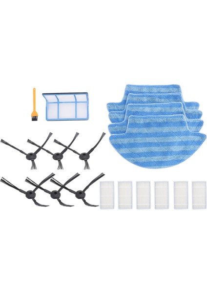 V55 Pro Mop Bezi Yan Fırça Hepa Filtresi Için 18 Adet Ilife V55 Pro Robot Süpürge Ana Filtre Yaması Değişimi (Yurt Dışından) fırsatları