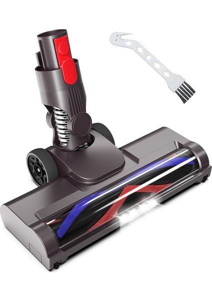 Dyson V15 V8 V7 V10 V11 Elektrikli Süpürgeler, Sert Zemin Aparatı, LED Işıklı Yumuşak Silindir Fırça Başlığı (Yurt Dışından)