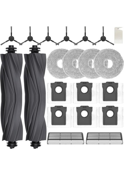 Dreame L10S Pro Ultra Ana Yan Fırça Hepa Filtre Paspas Bezi Toz Torbaları Robot Süpürge Yedek Parçaları (Yurt Dışından)