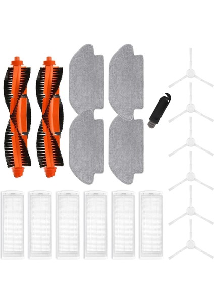 Xiaomi Vacuum S12 Robot Süpürge Ana Yan Fırça Hepa Filtre Paspas Bezi Aksesuarları (Yurt Dışından)