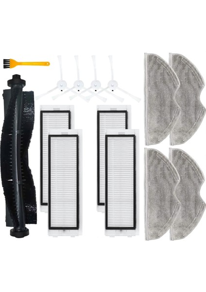 360 S5 / S7 / S7 Pro Robot Süpürge Yedek Parçaları Silindir Yan Fırça Hepa Filtre Paspas Bezleri (Yurt Dışından)