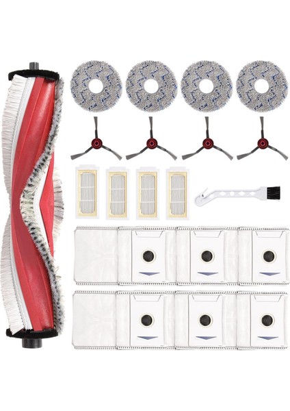 Ecovacs Deebot T30 OMNI/T30 Pro Omni Robot Süpürge Ana Yan Fırça Hepa Filtre Paspas Bezi Toz Torbaları Parçaları (Yurt Dışından)