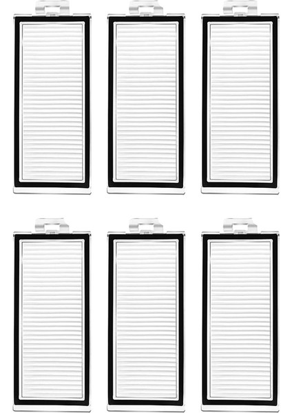 Roborock Q8 Max+/q8 Max Plus/q5 Pro+/q5 Pro Robot Süpürge Hepa Filtre Parçaları Için 6 Adet Yıkanabilir Filtre Yedeği (Yurt Dışından)