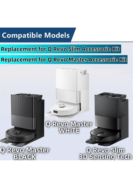 Roborock Qrevo Master/qrevo Slim Robot Süpürge Ana Yan Fırça Hepa Filtre Yedek Parçaları Için Aksesuar Seti (Yurt Dışından) fiyatları