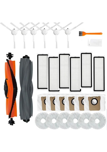 Dreame L20 Ultra X20 Pro X20 Plus Vakumlu Süpürge Robotu Ana Yan Fırça Hepa Filtre Toz Torbaları Yedek Parçaları (Yurt Dışından)