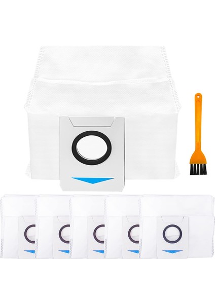 Ecovacs Deebot X1 Omni/turbo Robot Süpürge Aksesuarları Için Uyumlu Yedek Toz Torbaları Vakum Torbaları (Yurt Dışından)