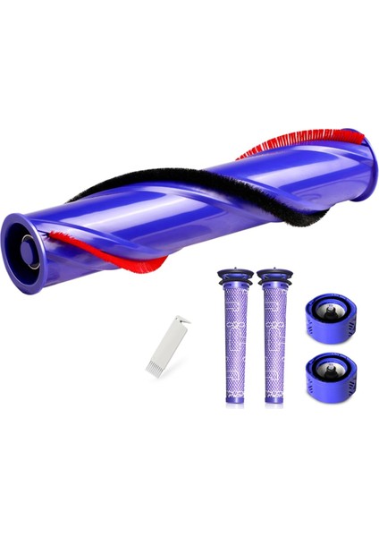 Dyson V6 Serisi Elektrikli Süpürge Için Silindir Fırçaları Yedekleri ve Filtreler Ön Filtreler Son Filtreler Parça 967157-01,966741-01 (Yurt Dışından)