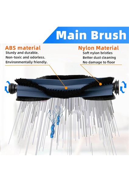 Eufy X10 Pro Omni Robot Süpürge Ana Yan Fırça Hepa Filtreler Paspas Bezi Toz Torbası Yedek Parçalar Aksesuarlar (Yurt Dışından) modelleri