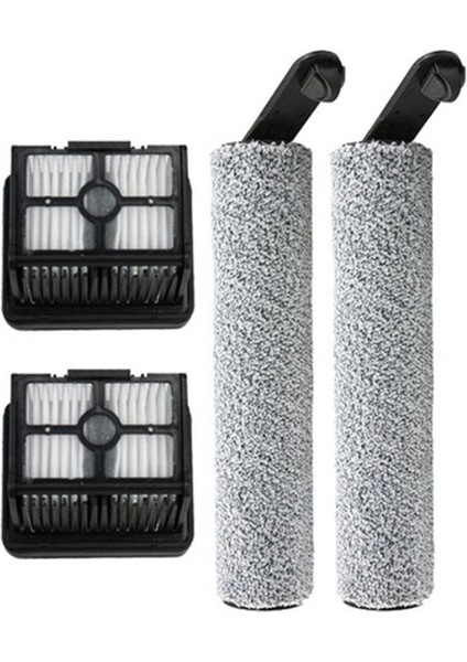 Dreame H12PRO/H12PRO PLUS/M13BETA Zemin Fırçalama Makinesi Için 4 Adet Yedek Parçalar Rulo Fırça Hepa Filtre (Yurt Dışından)