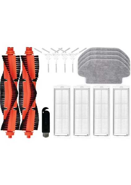 Xiaomi Mi Robot Vakum Mop 2s / Mop P / Mop Pro / XMSTJQR2S / STYTJ02YM Ana Yan Fırça Hepa Filtre Mop Aksesuarları (Yurt Dışından)