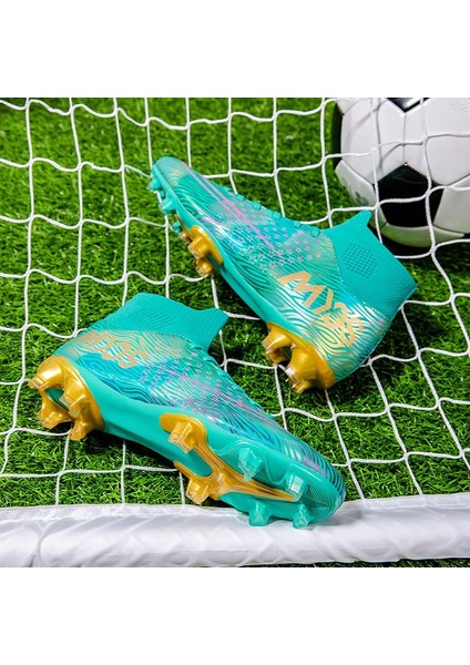 Erkek Yüksek Bilekli Çivili Futbol Ayakkabısı (Yurt Dışından)