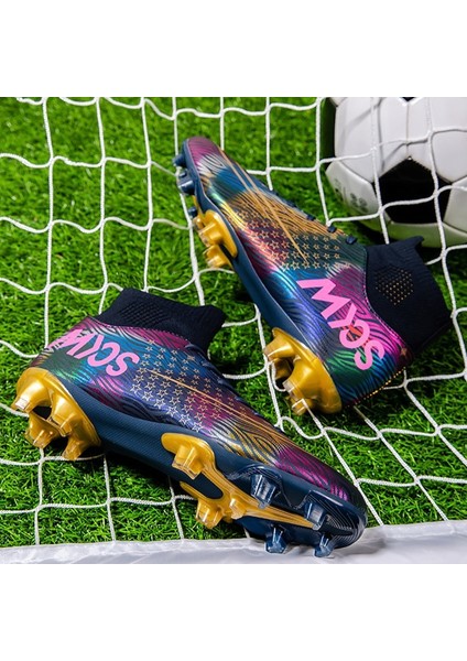 Erkek Yüksek Bilekli Çivili Futbol Ayakkabısı (Yurt Dışından)