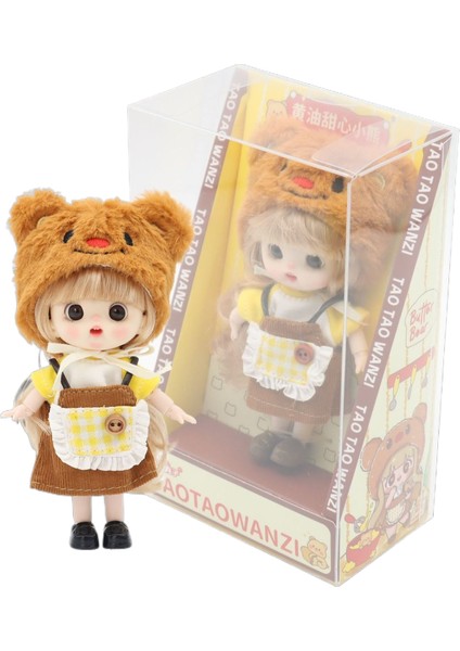 Peachy Maruko 14CM Kız Bebek Giydirilebilir Oyuncak Bebek Doğum Günü Hediyesi (Yurt Dışından)