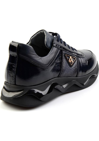 Lacivert Leather Erkek Sneaker E01347072114 modelleri