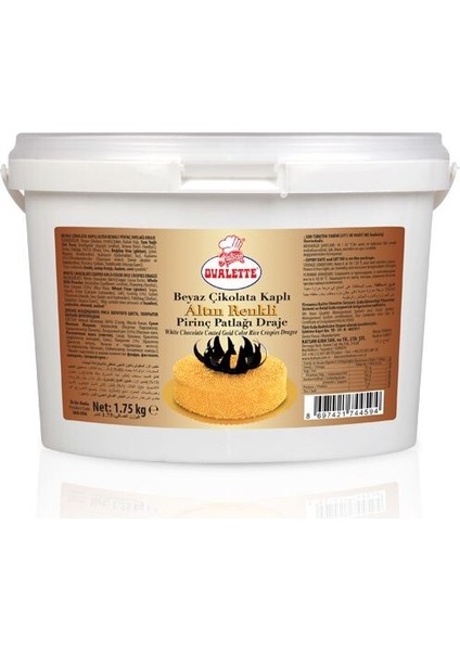 Pirinç Patlağı Draje Beyaz Çikolata Kaplı Altın 1,75 kg Beyaz Çikolata Kaplı Altın 1,75 kg fiyatları