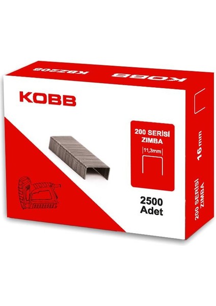 KBZ216 16 mm 2500 Adet 200 Serisi Ağır Hizmet Tipi Zımba Teli