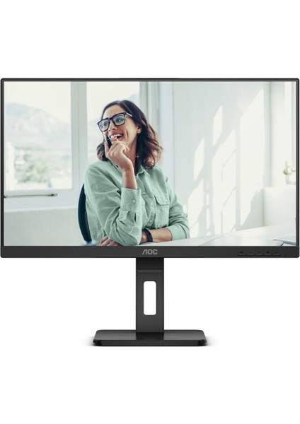 23.8 Aoc 24P3CV IPS 4ms 75MHZ 1xhdmı 1xdp USB Type-C Fhd 1920X1080 Hoparlör Çerçevesiz Flıcker-Free Pıvot Vesa Siyah