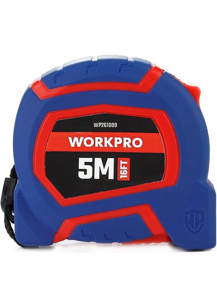 WP261009 5MX19MM/16FT. Naylon Kaplama Sarı Çelik Şerit Metre