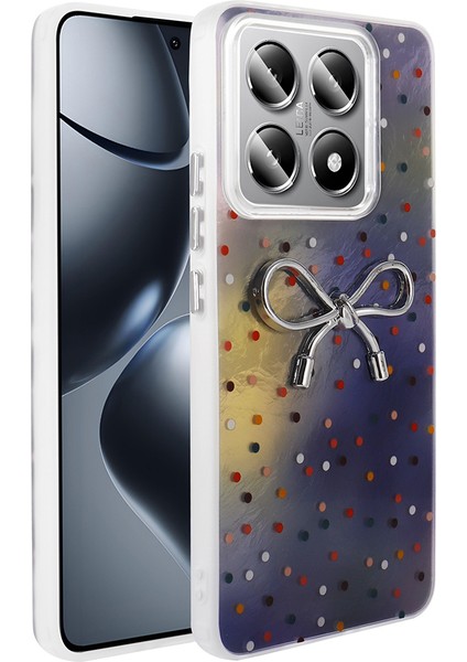 Galaxy A16 Kılıf Kamera Korumalı Figürlü Ponti Esnek Silikon Kapak - Beyaz