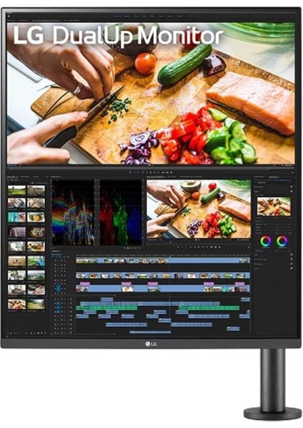 27.6 Lg 28MQ780-B IPS Dualup 5ms 60HZ 2xhdmı Dp Usb-C 2k Qhd 2560X2880 Hoparlor Vesa Pıvot Sıyah
