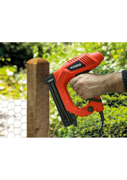 KBZ90 15-25 mm Zımba ve 15-32 mm Profesyonel Çivi Çakma Makinesi + 3000 Adet Yedek Zımba ve Çivi