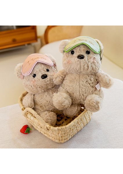 Sevimli Göz Maskesi Oyuncak Ayı Peluş Oyuncak Ayı Bebek Yastık Tatil Hediyesi (Yurt Dışından)