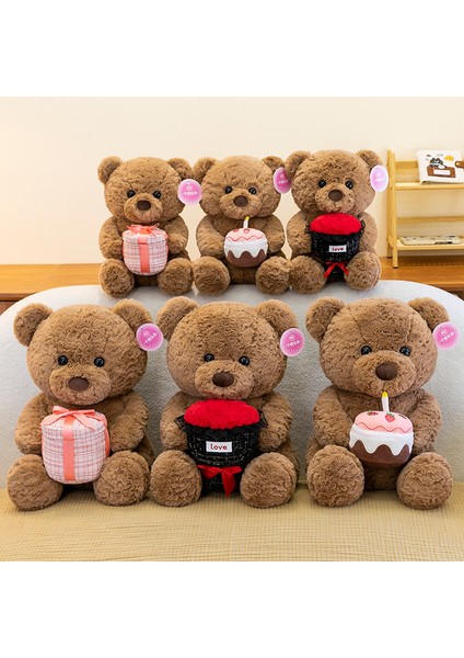 Gül Çiçek Kek Oyuncak Ayı Peluş Oyuncak Ayı Bebek Buket Bebek Tatil Hediyesi (Yurt Dışından)