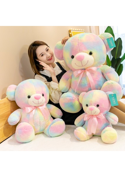 Gökkuşağı Ayı Peluş Oyuncak Bebek Yastık Bebek Tatil Hediyesi (Yurt Dışından)