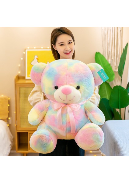 Gökkuşağı Ayı Peluş Oyuncak Bebek Yastık Bebek Tatil Hediyesi (Yurt Dışından)
