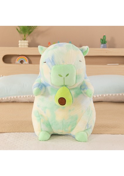 Renkli Capybara Bebek Yastık Bebek Peluş Oyuncaklar Tatil Hediyesi (Yurt Dışından)