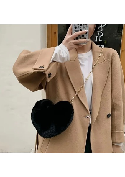 Kalp Peluş Çanta modelleri