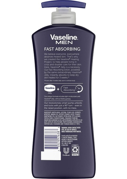 Erkekler Için Hızlı Emilen Nemlendirici Losyon 600ML