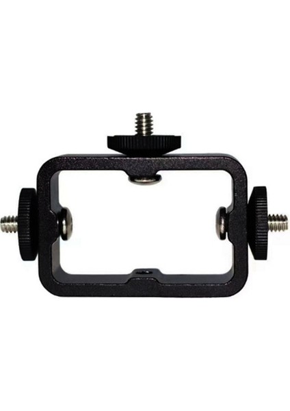 Tutucu Flaş Braketi Adaptör Braketi Canlı Yayın Selfie Kamera Telefonları Için 1/4 Delikli Metal Üç Pozisyonlu Makine (Yurt Dışından)