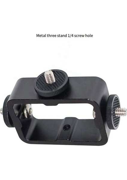 Tutucu Flaş Braketi Adaptör Braketi Canlı Yayın Selfie Kamera Telefonları Için 1/4 Delikli Metal Üç Pozisyonlu Makine (Yurt Dışından) modelleri