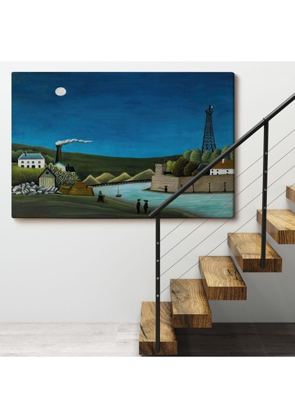 Henri Rousseau -Suresnes'teki Seine Nehri Tablo - The Seine At SURESNES-7093 fırsatları